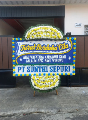 Papan Bunga Duka di Rawasari