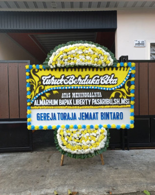 Papan Bunga Duka di Rawasari